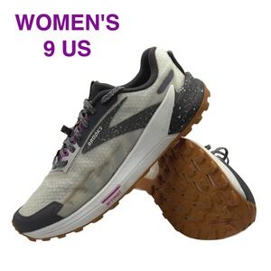 Brooks Catamount Trail Running Shoes Women's Size 9 Gray SkyVault TrailTack
